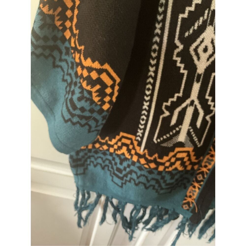 Jealous Tomato Fringe Cardigan Aztec Sz S Boho Southwestern - Picture 3 of 8